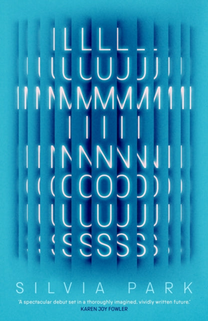 Book cover for Luminous by Silvia Park with neon text.