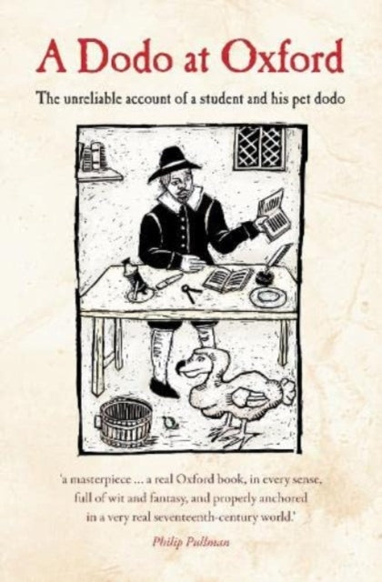 A Dodo at Oxford book cover with a student and his pet dodo illustration.