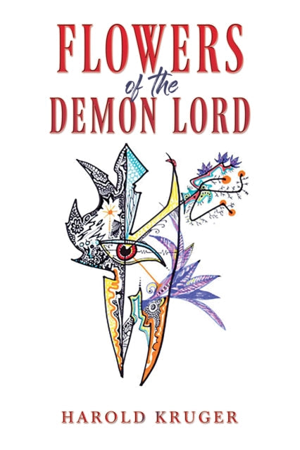 Flowers of the Demon Lord book cover with abstract art and author name.