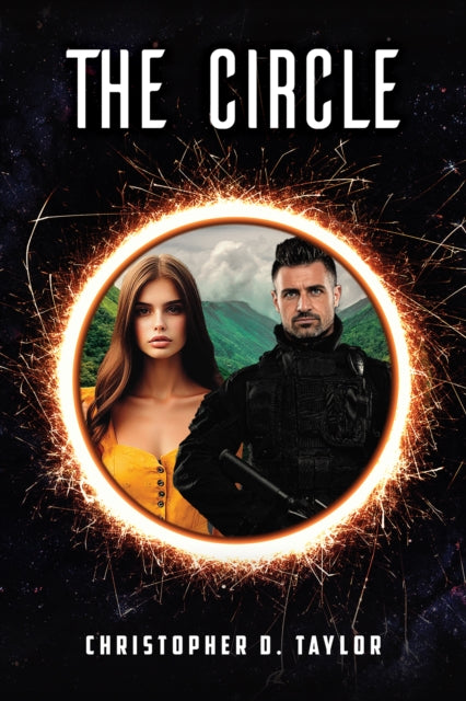 The Circle book cover featuring a man and woman within a glowing circle.