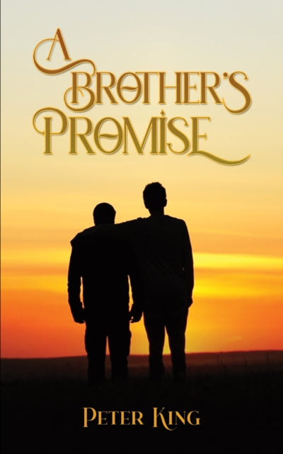 A Brother's Promise book cover with two men silhouetted against a sunset.