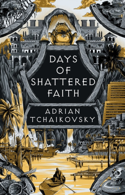 Book cover for "Days of Shattered Faith" by Adrian Tchaikovsky.