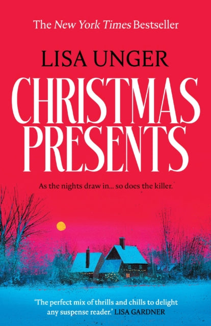 Christmas Presents book cover by Lisa Unger with a snowy landscape.