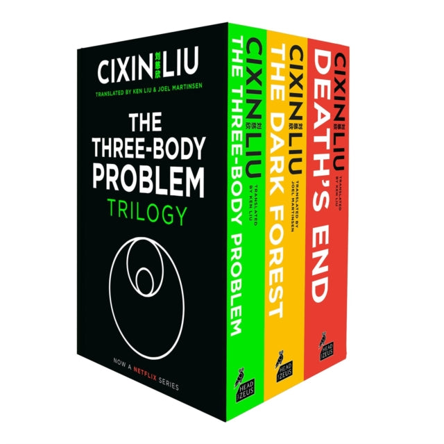 The Three-Body Problem trilogy boxset with three books.
