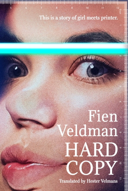 Book cover for Hard Copy, featuring a close-up of a woman's face and the title.