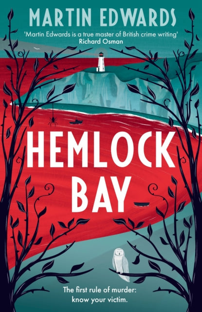 Hemlock Bay book cover with lighthouse and trees.