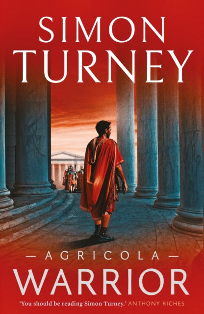 Agricola: Warrior book cover featuring a Roman soldier and columns.