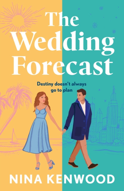 The Wedding Forecast book cover with a couple and city skyline.