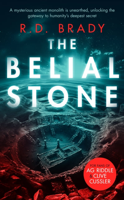 The Belial Stone book cover with ancient ruins and a starry sky.