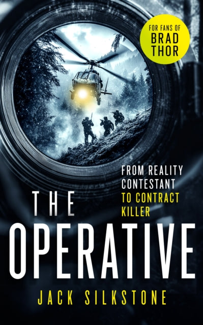 The Operative book cover with a helicopter and soldiers.