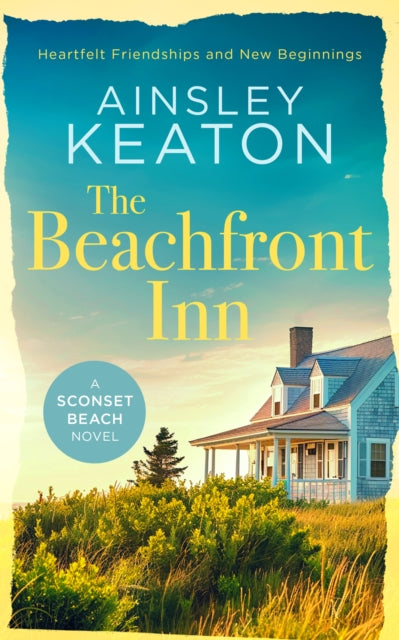 The Beachfront Inn book cover with a house and beach scene.