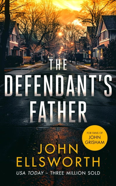 The Defendant's Father book cover with a street scene and title.
