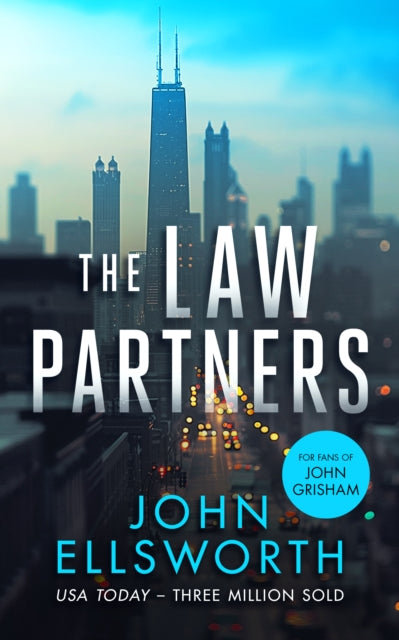 The Law Partners book cover features a Chicago skyline and the author's name.