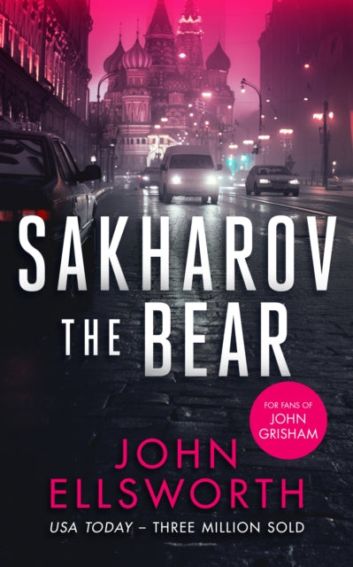 Sakharov the Bear book cover with Moscow skyline and text.