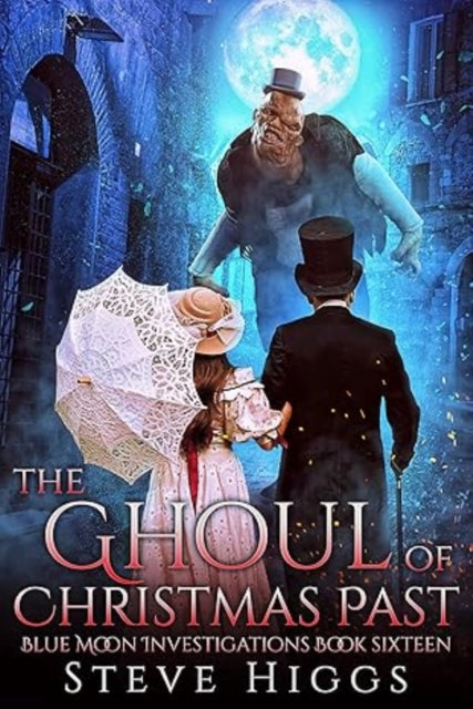 Book cover for "The Ghoul of Christmas Past" featuring a ghoul and two figures.