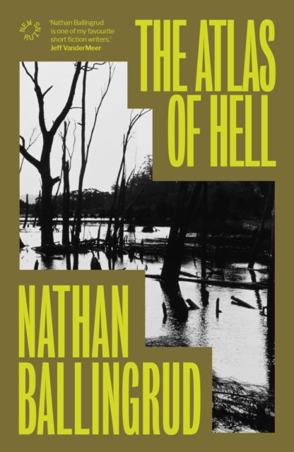 The Atlas of Hell book cover with a swampy landscape and yellow text.