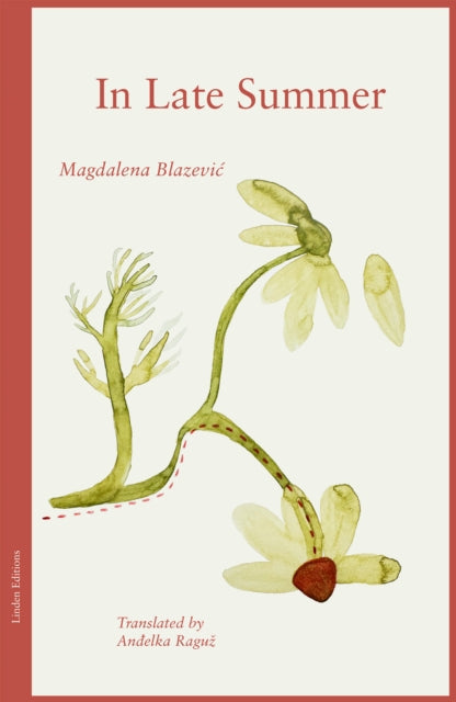 Book cover for "In Late Summer" with floral illustration.