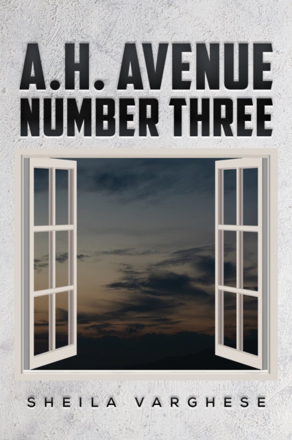 A.H. Avenue Number Three book cover with an open window and a sunset sky.