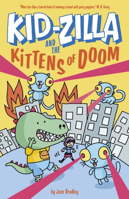 Kid-Zilla and the Kittens of Doom book cover with cartoon characters.