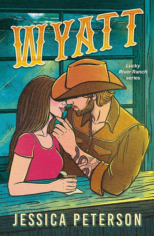 Book cover for Wyatt by Jessica Peterson, featuring a couple embracing.