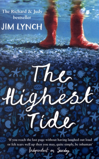 The Highest Tide book cover with a person in red boots in water.