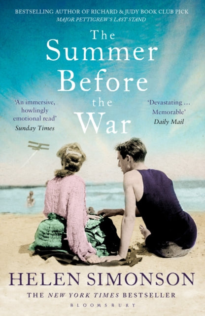 The Summer Before the War book cover with a couple on a beach.