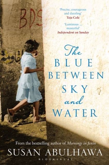 The Blue Between Sky and Water book cover with a girl in a blue dress.