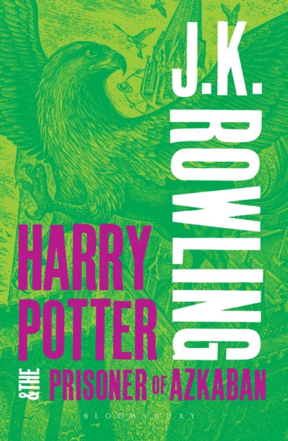 Harry Potter and the Prisoner of Azkaban book cover with eagle illustration.