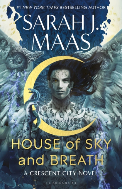 House of Sky and Breath book cover featuring a winged figure with a snake.
