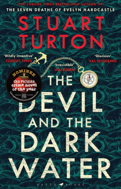 The Devil and the Dark Water book cover with nautical elements.