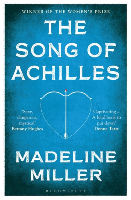 The Song of Achilles book cover with a bow and arrow design.