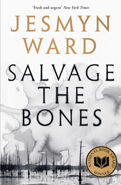 Salvage the Bones book cover with award seal.