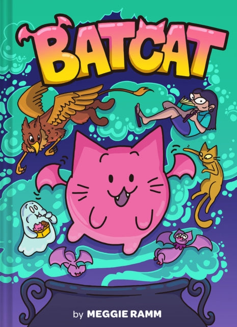 Batcat graphic novel cover with cartoon characters and title.