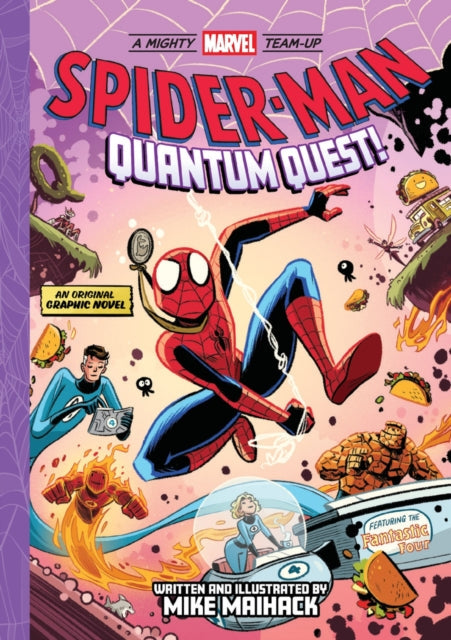Spider-Man and the Fantastic Four in a graphic novel adventure.