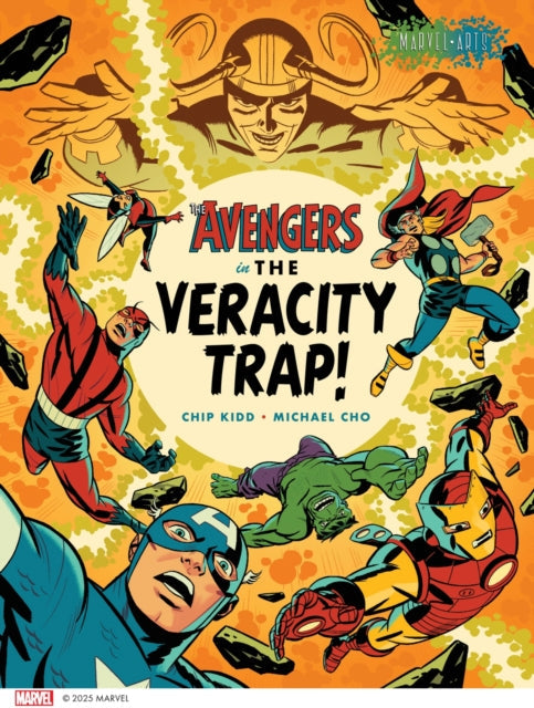 The Avengers in the Veracity Trap comic cover features multiple Avengers characters and Loki.