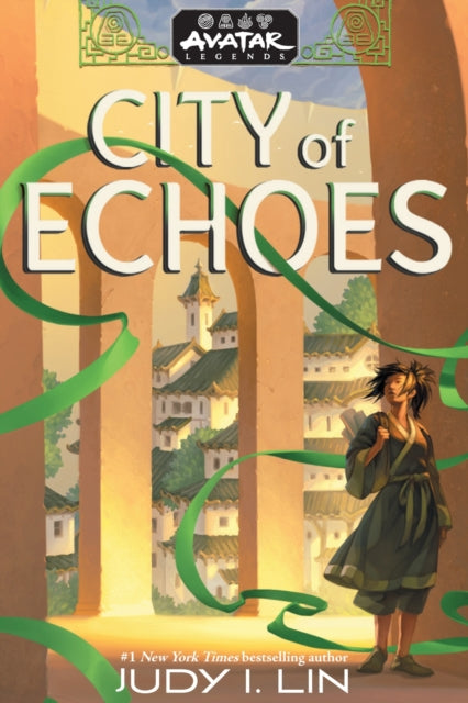 Avatar Legends: City of Echoes book cover featuring a young woman in front of a city.