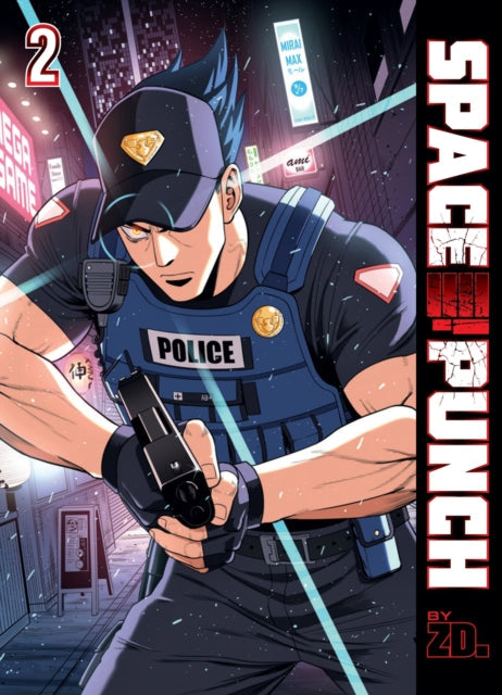 Space Punch Volume 2 comic cover featuring a police officer holding a gun.