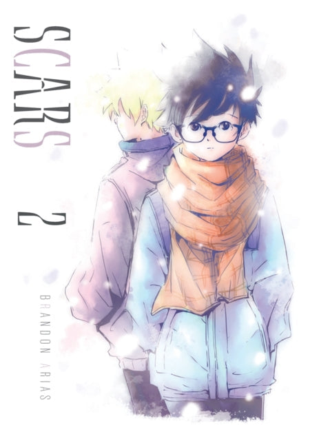Scars Volume 2 manga cover art featuring two boys in winter clothing.