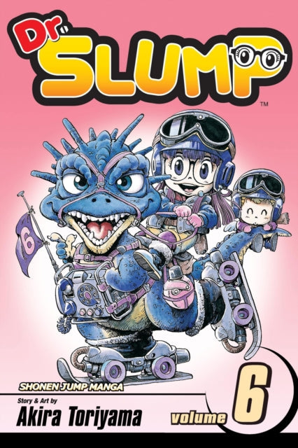 Dr. Slump Vol. 6 manga cover featuring Arale and a blue creature.