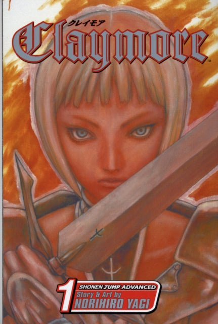 Claymore, Vol. 1 manga cover featuring a silver-eyed warrior.