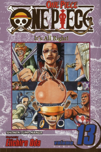 One Piece manga volume 13 cover with Luffy and crew artwork.