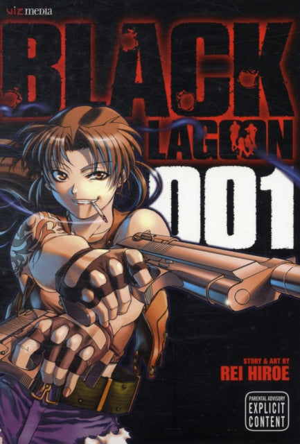 Black Lagoon Vol. 1 manga cover featuring Revy holding guns.