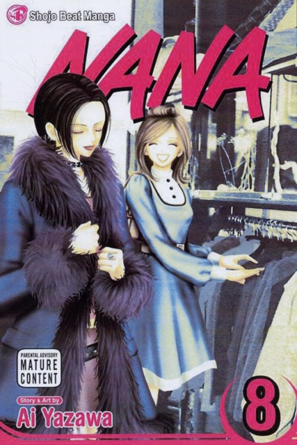 Nana, Vol. 8 manga cover featuring two young women and the title.