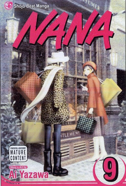 Nana, Vol. 9 manga cover featuring two young women in winter fashion.