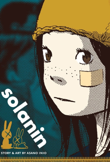 Solanin manga cover featuring a young woman with freckles and a band-aid on her cheek.