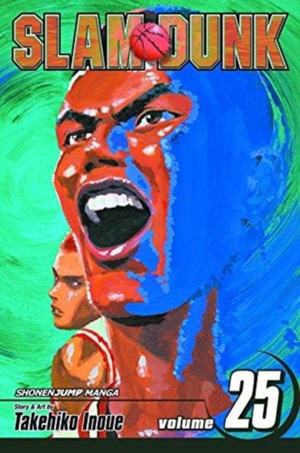 Slam Dunk, Vol. 25 manga cover featuring a close-up of a basketball player's face.