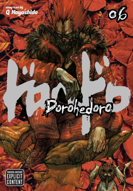 Dorohedoro, Vol. 6 manga cover featuring a character with spiky red hair and a mask.