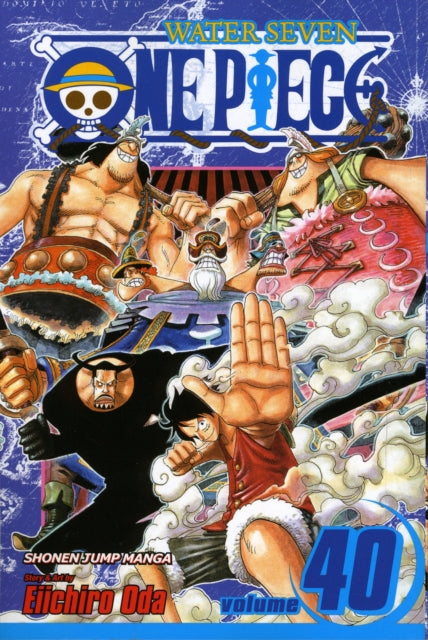 One Piece, Vol. 40 manga cover featuring Monkey D. Luffy and other characters.
