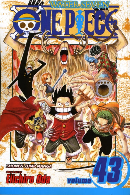 One Piece, Vol. 43 manga cover featuring the Straw Hat Pirates.