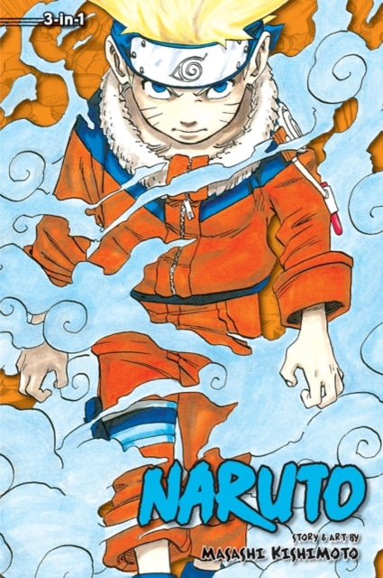 Naruto (3-in-1 Edition), Vol. 1 manga cover featuring Naruto Uzumaki.